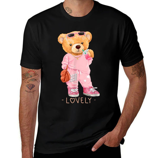 Men's Women's Kids Teddy Bear Graphic Cool Designs Funny  Moisture-wicking T-Shirt