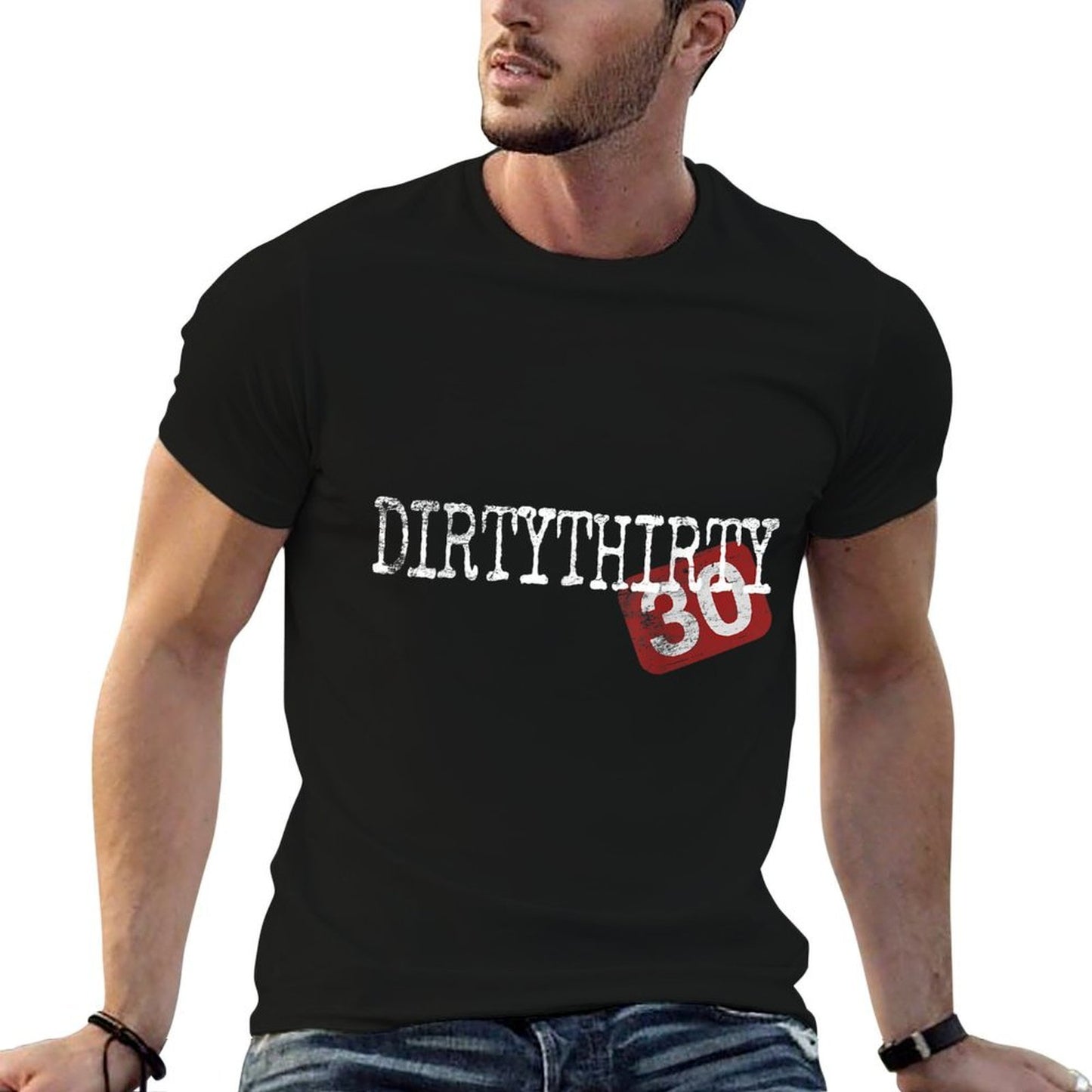 Dirty Thirty 30th Birthday Saying For Men Women 30 Thirties  Trendy Pattern T-Shirt