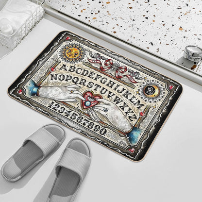Ouija Board Cute Traditional Tattoo Flash  Versatile Bath Mat