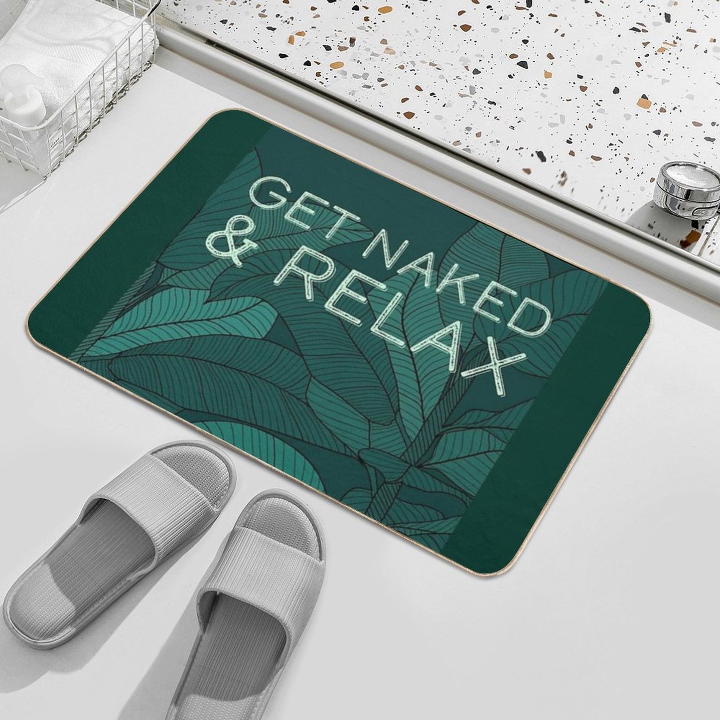 Get Naked & Relax  Rapid-Drying Bath Mat