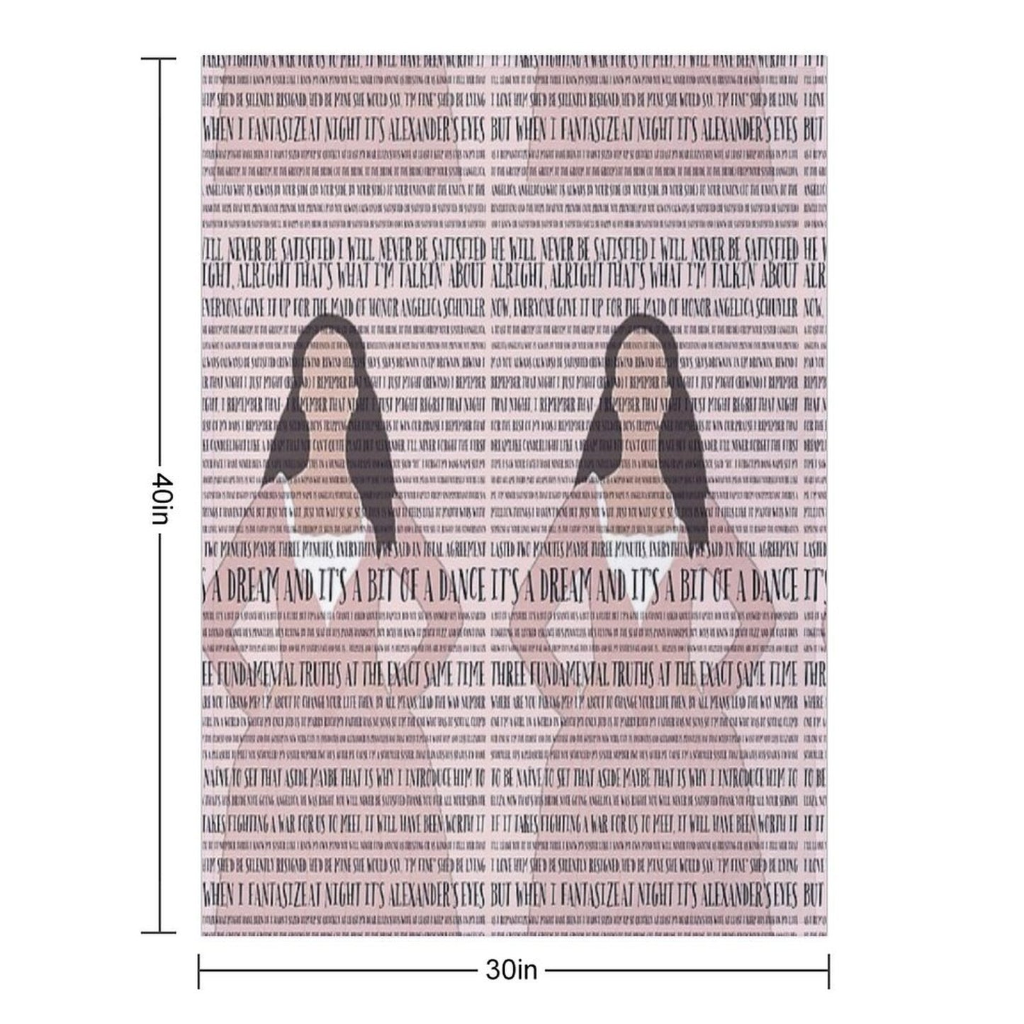 Satisfied Hamilton Musical Velvety-soft Throw Blanket