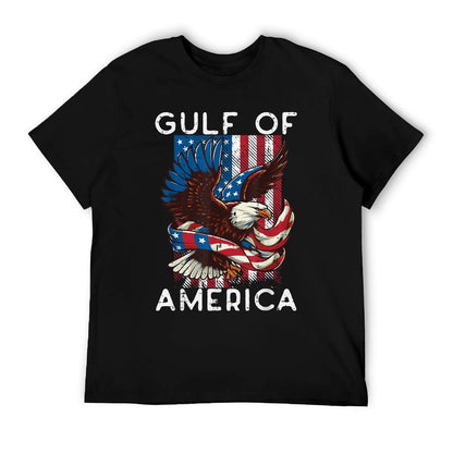 Gulf Of USA America US Flag Men Women Kids Summer-ready Fabric T-Shirt