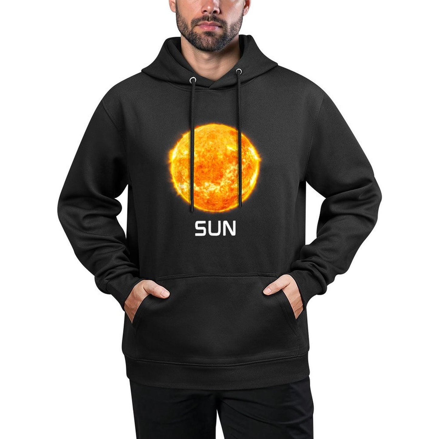 Solar System Planet Sun Outer Space Medium-Weight Fabric Hoodie
