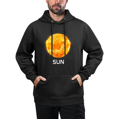 Solar System Planet Sun Outer Space Medium-Weight Fabric Hoodie