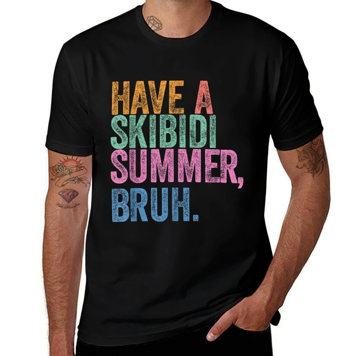 End Of The Year Teacher Last Day Have A Skibidi Summer Bruh Summer-ready Fabric T-Shirt