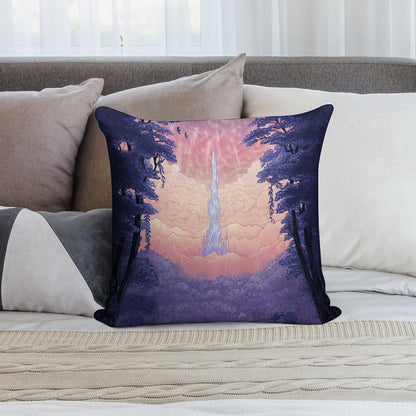 First Steps in Lakeland - Final Fantasy XIV Soft Luxury Feel Throw Pillow
