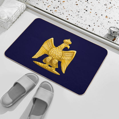 Napoleonic Imperial Eagle Blue  Versatile Bath Mat