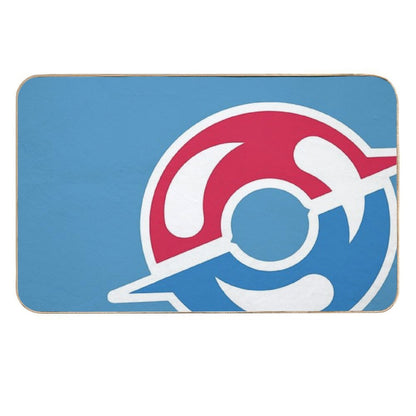 Gym Ball Symbol  Easy To Clean Bath Mat