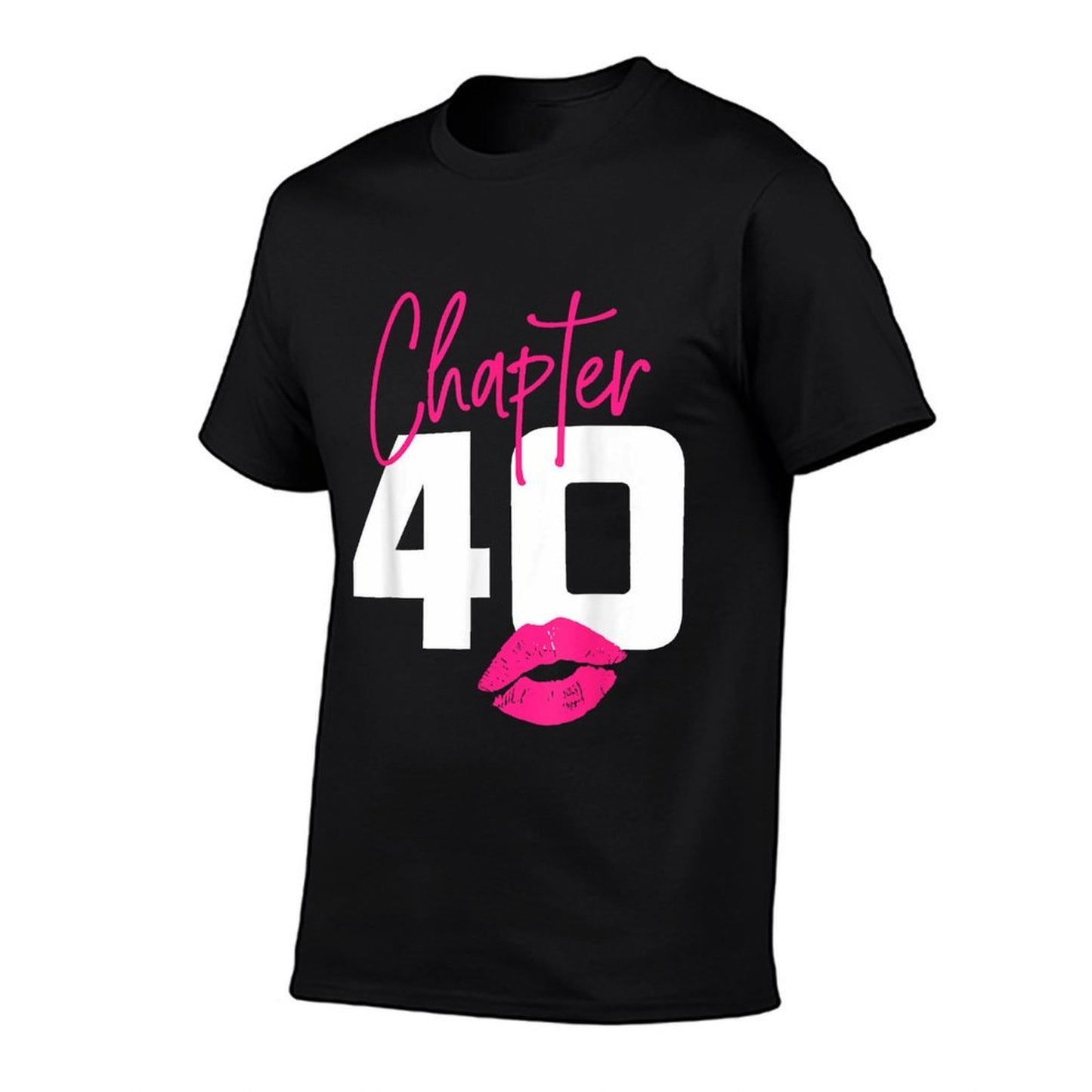 40 And Blessed Chapter 40 Year Old Gifts 40th Birthday Party  Ribbed Collar T-Shirt