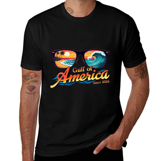 Womens Gulf Of USA America Sunglasses Welcome To America&#39;s Gulf V-Neck Odor-resistant T-Shirt