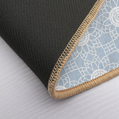 Doily - Grey Blue Durable Bath Mat