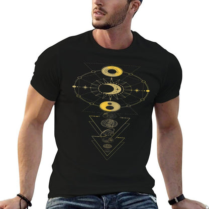 Planets In Sacred Geometric Shapes  Breathable T-Shirt