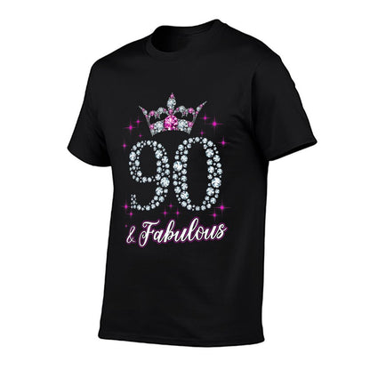 Womens 90 And Fabulous 1929 90Th Birthday Gift  Oversized Silhouette T-Shirt