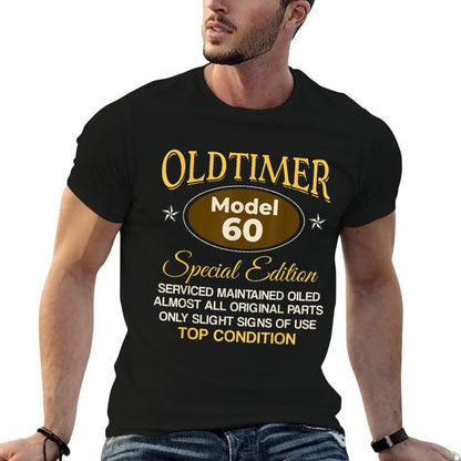 Mens Oldtimer Model 60 Years Special Edition Retro 60th Birthday  Fade-proof Color T-Shirt