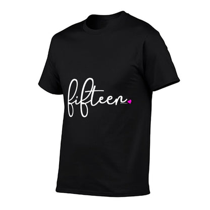 15th Birthday Gifts Fornage Girls Her T Fifteen  Oversized Silhouette T-Shirt