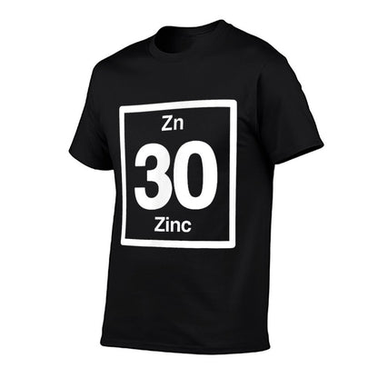 Zinc Zn, Periodic Table Elements, 30th Birthday Science  Versatile T-Shirt