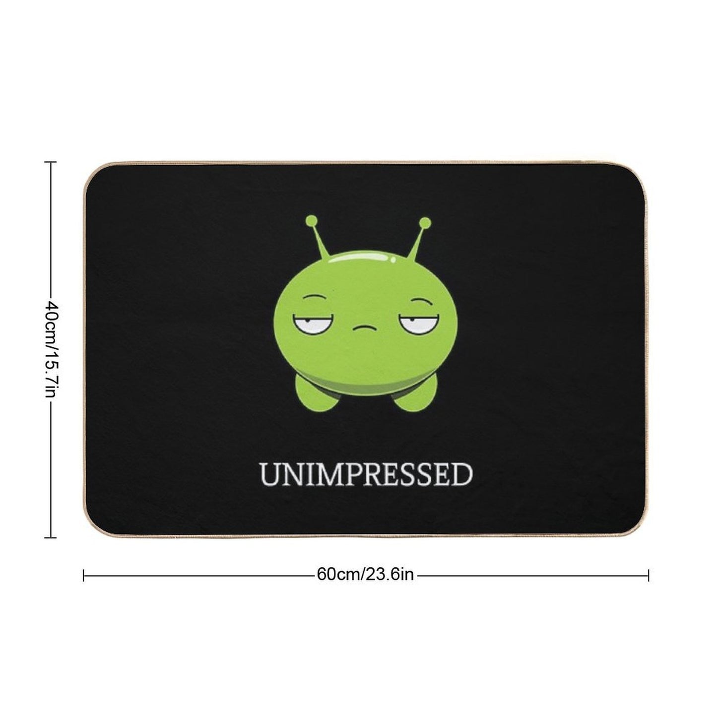 Mooncake Final Space Unimpressed  Pet-Safe Bath Mat