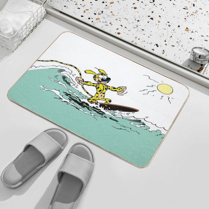 Marsupilami Surfing  Absorbent Bath Mat