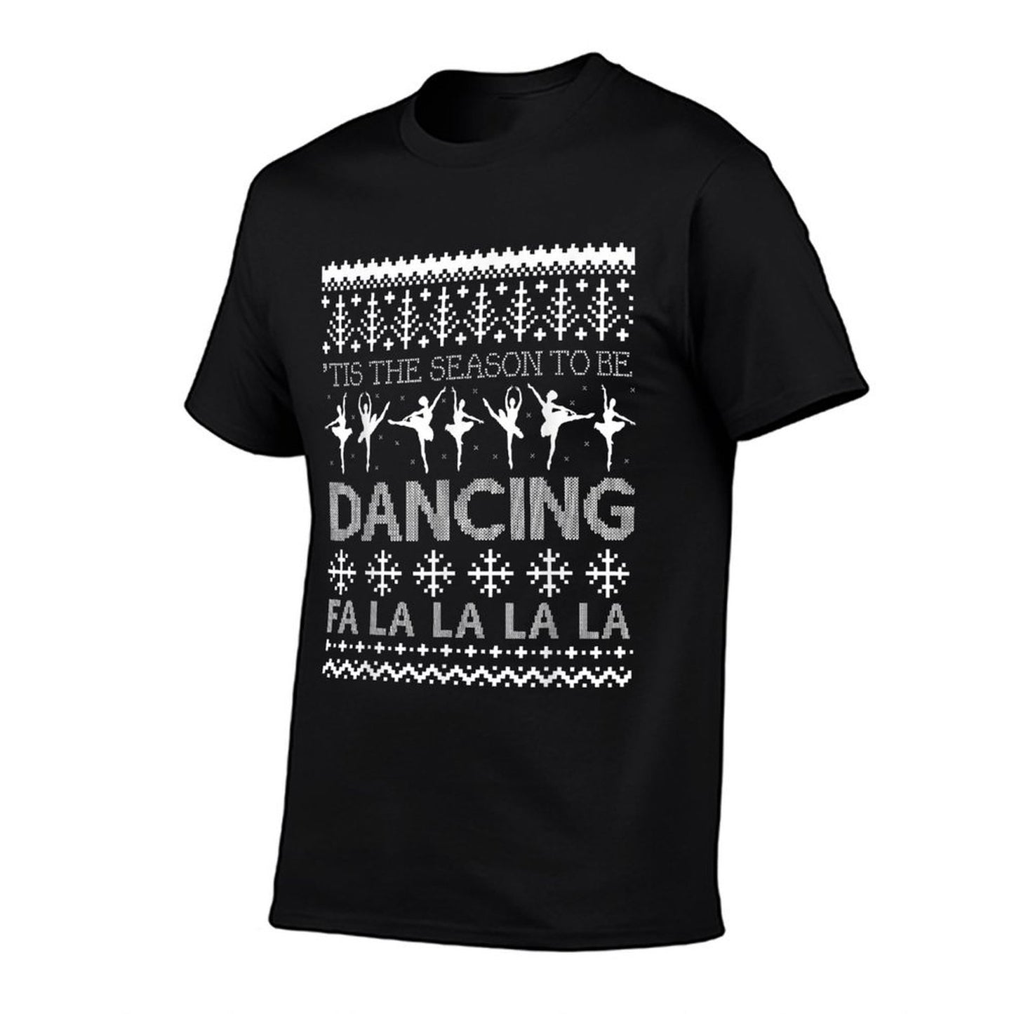 Christmas Ballet Dance Ugly Sweater  Cotton T-Shirt