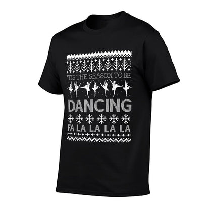 Christmas Ballet Dance Ugly Sweater  Cotton T-Shirt