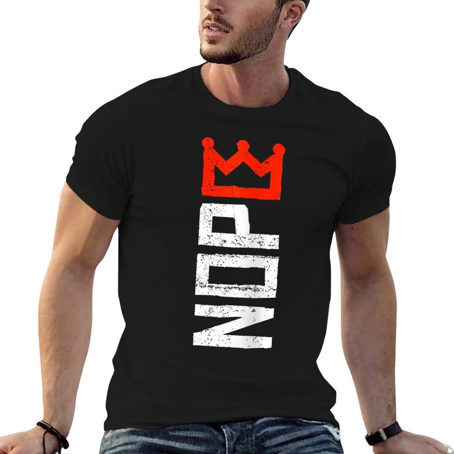 Womens No Kings Protest Sign Vertical  Tagless Design T-Shirt