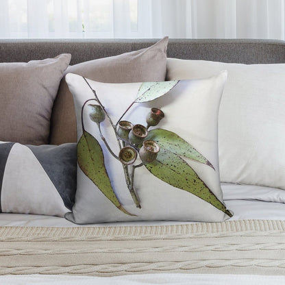 Marri Eucalypt Leaves And Nuts, Western Australia Soft Gift Ready Throw Pillow