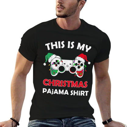 Merry This Is My Christmas Pamaja Gamer Xmas Game Gaming Tee  Moisture-wicking T-Shirt