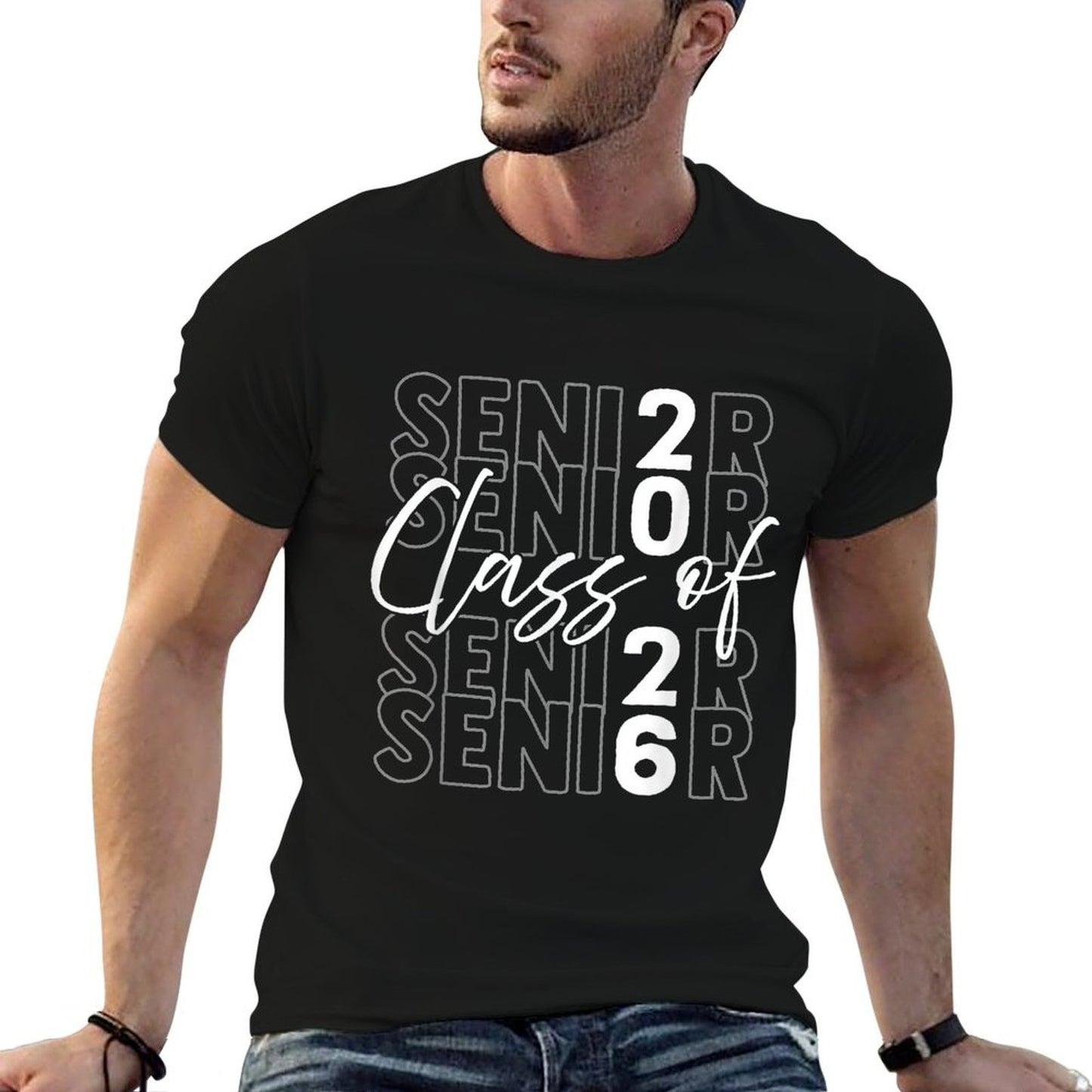 Funny Senior Class of 2026 Senior Student Boys Girls  Soft T-Shirt