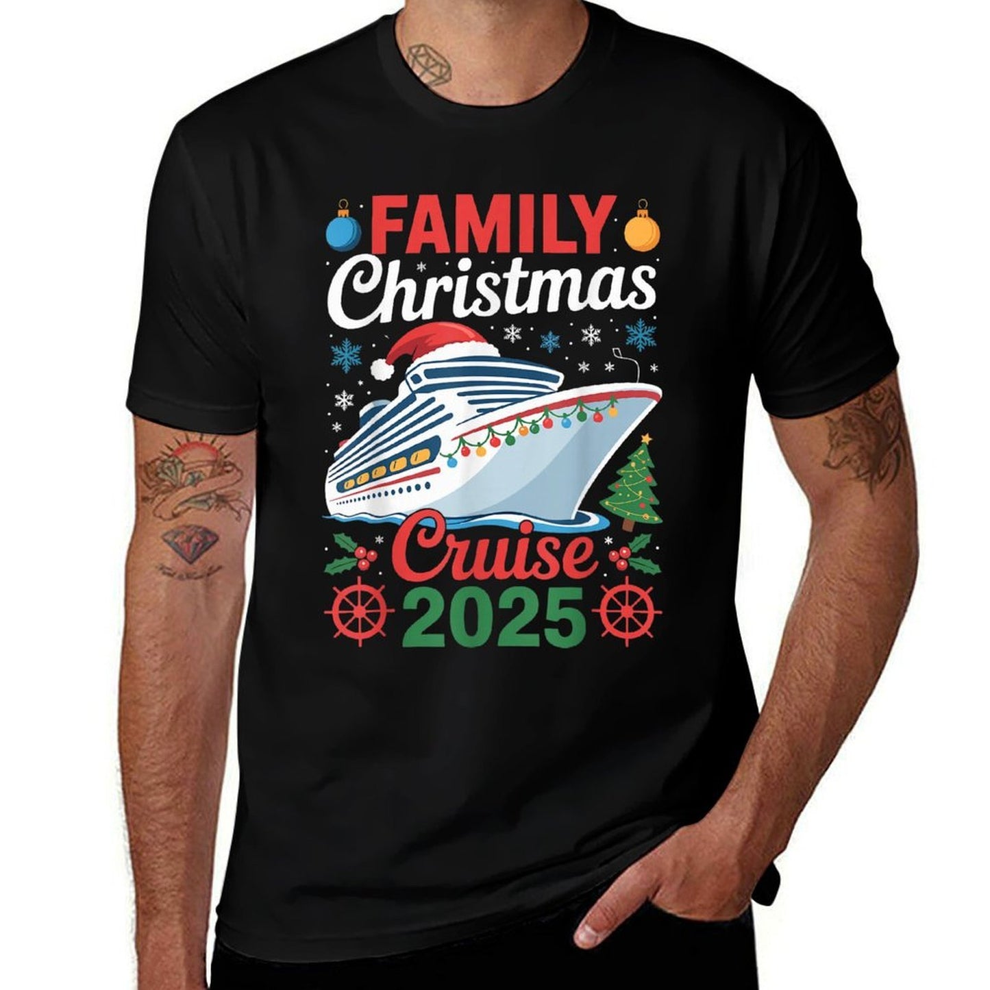 Family Christmas Cruise 2025 Holiday Vacations for Men Women  Soft T-Shirt