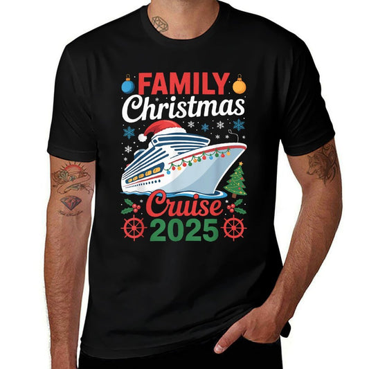 Family Christmas Cruise 2025 Holiday Vacations for Men Women  Soft T-Shirt