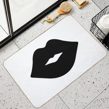 Black Lips, Black Kiss  Pet-Safe Bath Mat