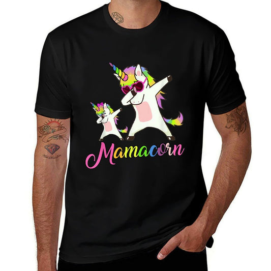 Mamacorn Funny Unicorn Mommy Unicorn Girl And Mother  Stretchy T-Shirt