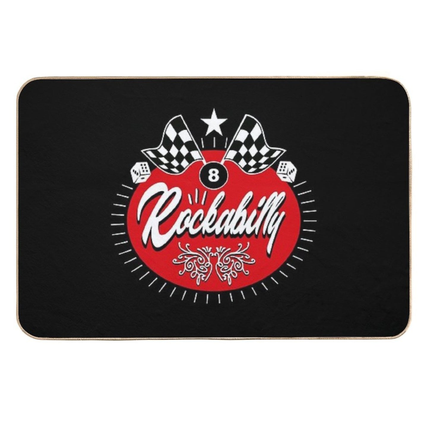 Rock And Roll Sock Hop Dance Rockabilly Music Vintage 50s 60s 70s 80s  Toxin-Free Bath Mat