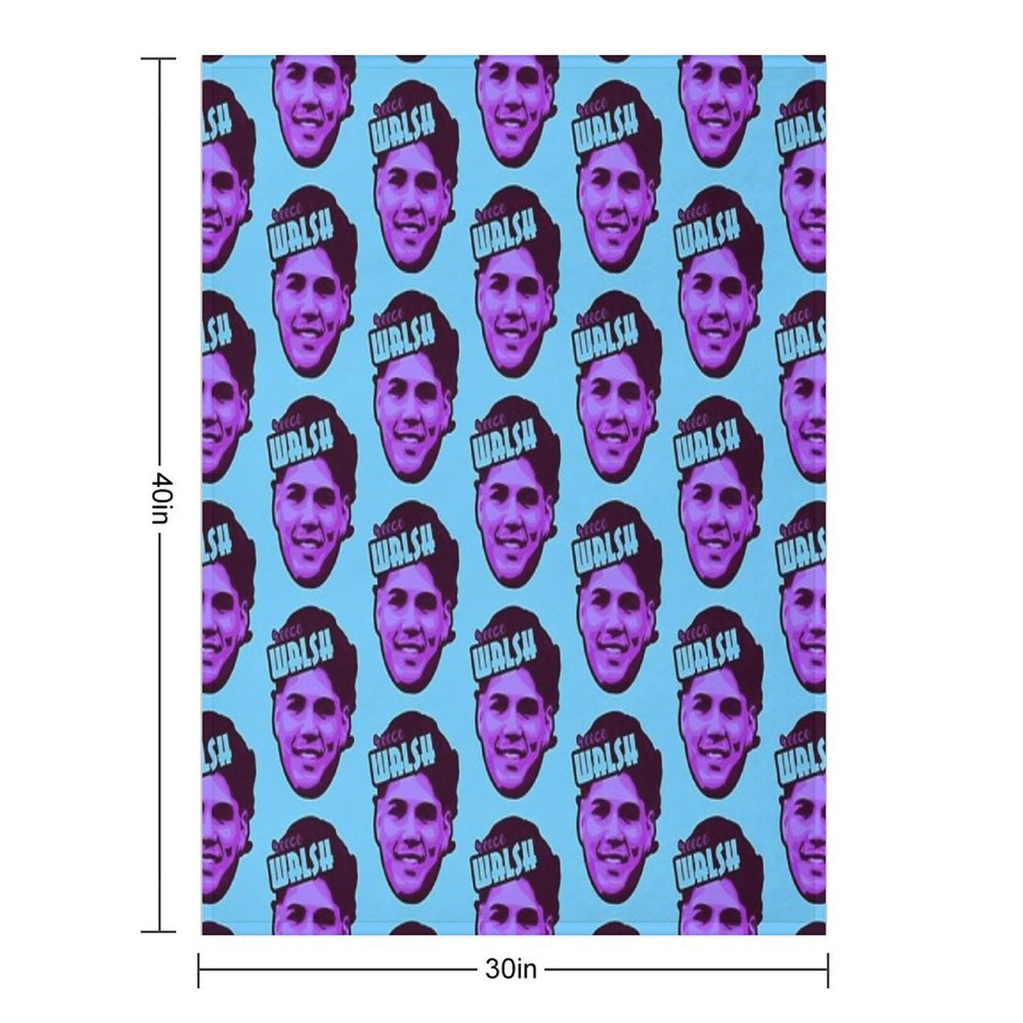 Reece Walsh NRL Rugby League Comfort Throw Blanket