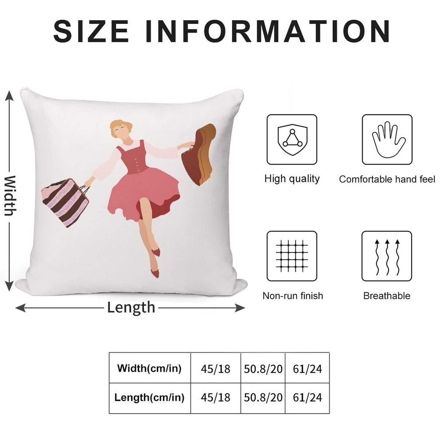 Maria Von Trapp Soft Anti-Pilling Throw Pillow