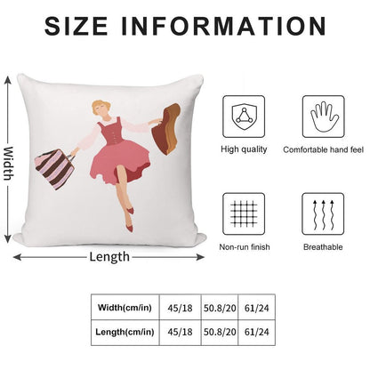 Maria Von Trapp Soft Anti-Pilling Throw Pillow