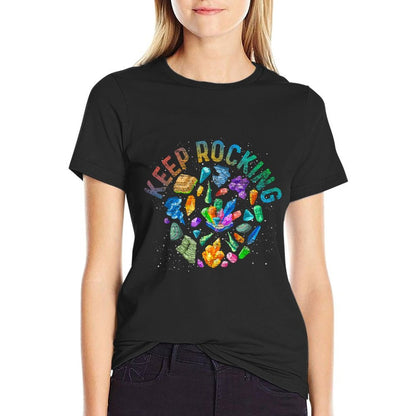 Colorful Rock Collector Earth Scientist Gift Funny Geology  Odor-resistant T-Shirt