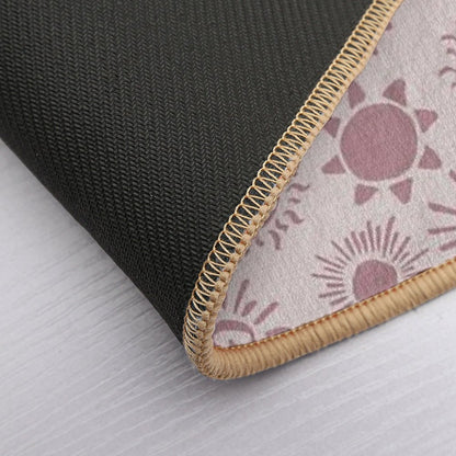 Magical Sun Bohemian Dreamy Aesthetic In Muted Colors Light & Dark Muted Pink  Multi-Purpose Bath Mat