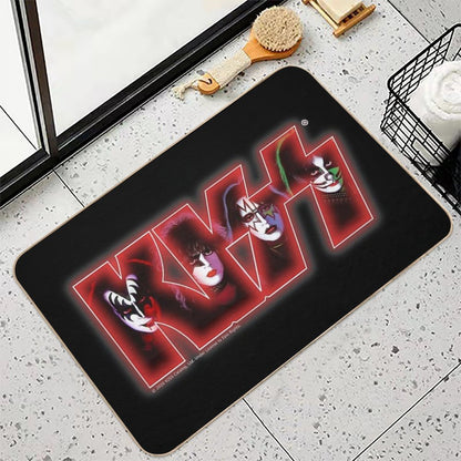 Kiss Band Logo Design  Pet-Safe Bath Mat