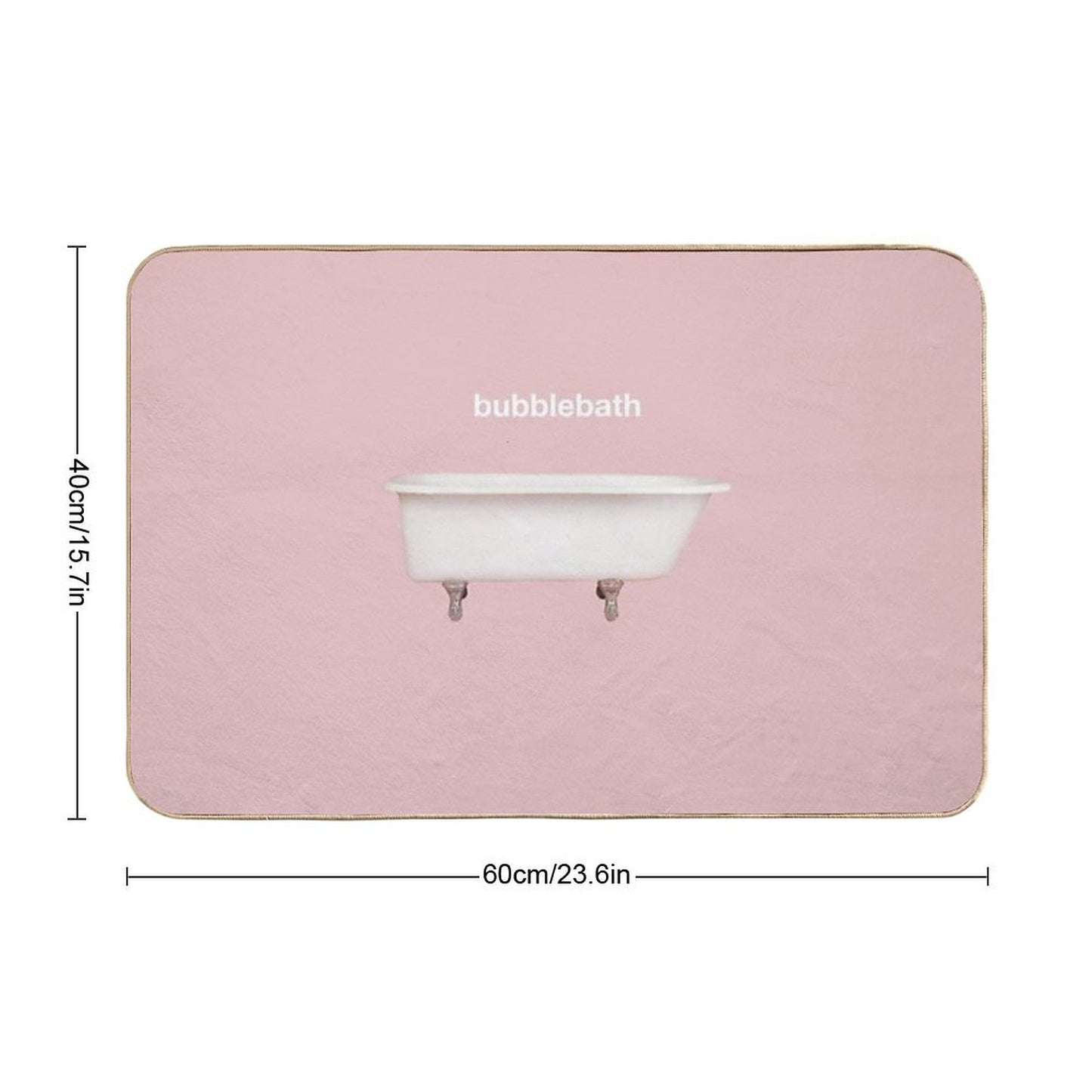 Poppy - Bubblebath  Fade-Resistant Bath Mat