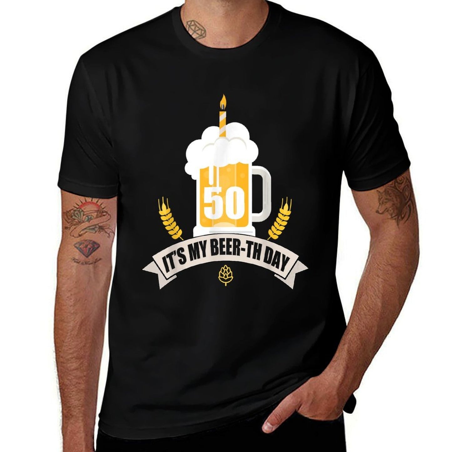50th Birthday Its My Beer-th Day Funny Beer  Durable T-Shirt
