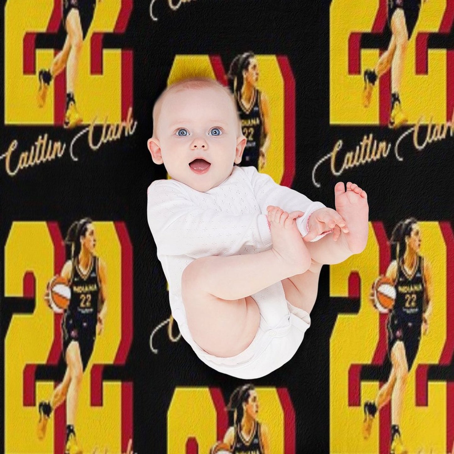 Caitlin Clark 22 Travel-friendly Throw Blanket