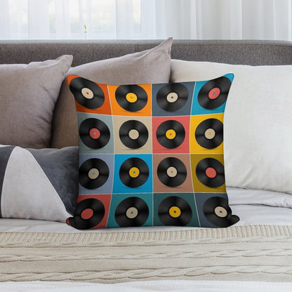 Album,Vinyl Record,Music Poster Soft Bedroom Essential Throw Pillow