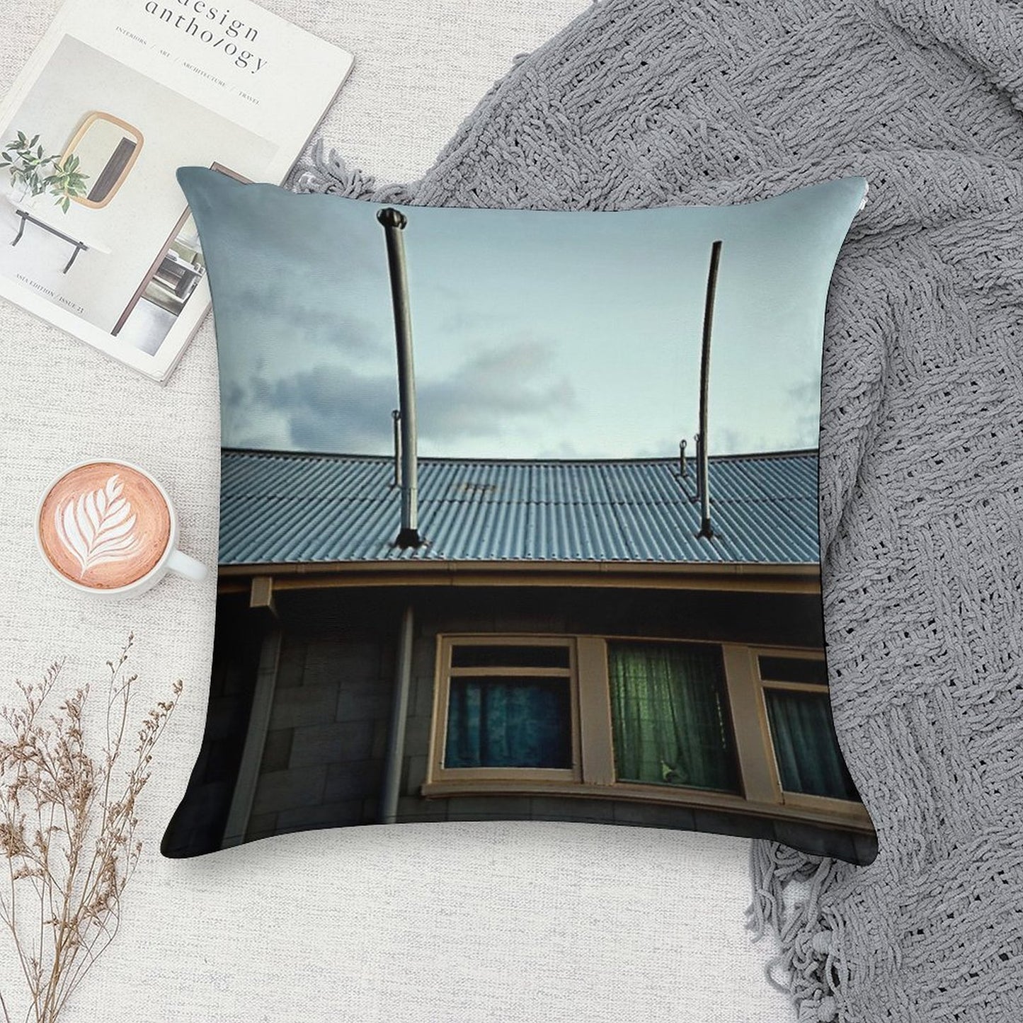 Home Sweet Home Soft Easy Maintenance Throw Pillow