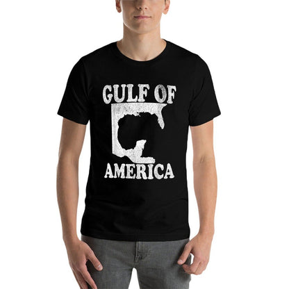 Vintage Gulf of USA America Funny USA Flag Soft T-Shirt