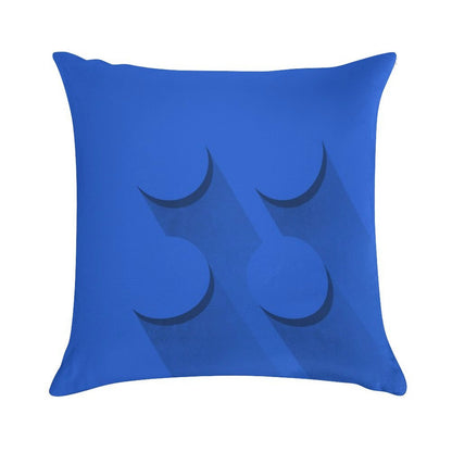 Blue Brick Soft Home Decor Throw Pillow