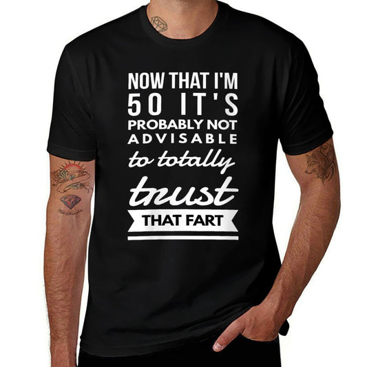 Womens Funny Farting Fifty 50th Birthday Pun Gag Gift Saying Idea  Breathable T-Shirt
