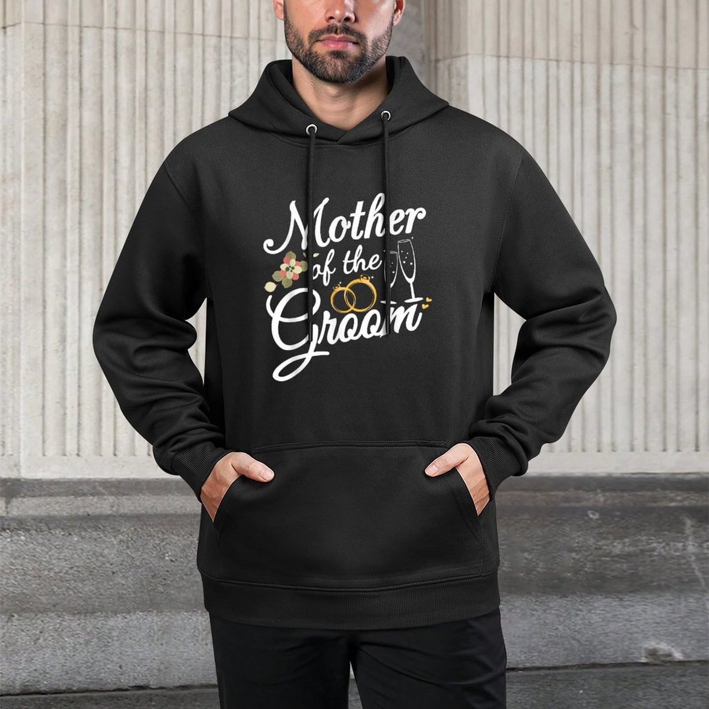 Mother of The Groom Moms for Wedding Or Bachelor Party Kangaroo Pocket Hoodie