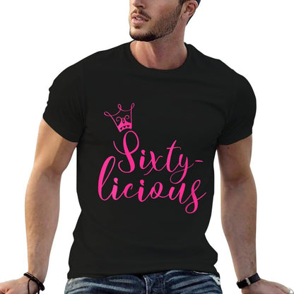 Womens Sixty-licious Crown Queen 60th Birthday Pink Sixtylicious  Breathable T-Shirt