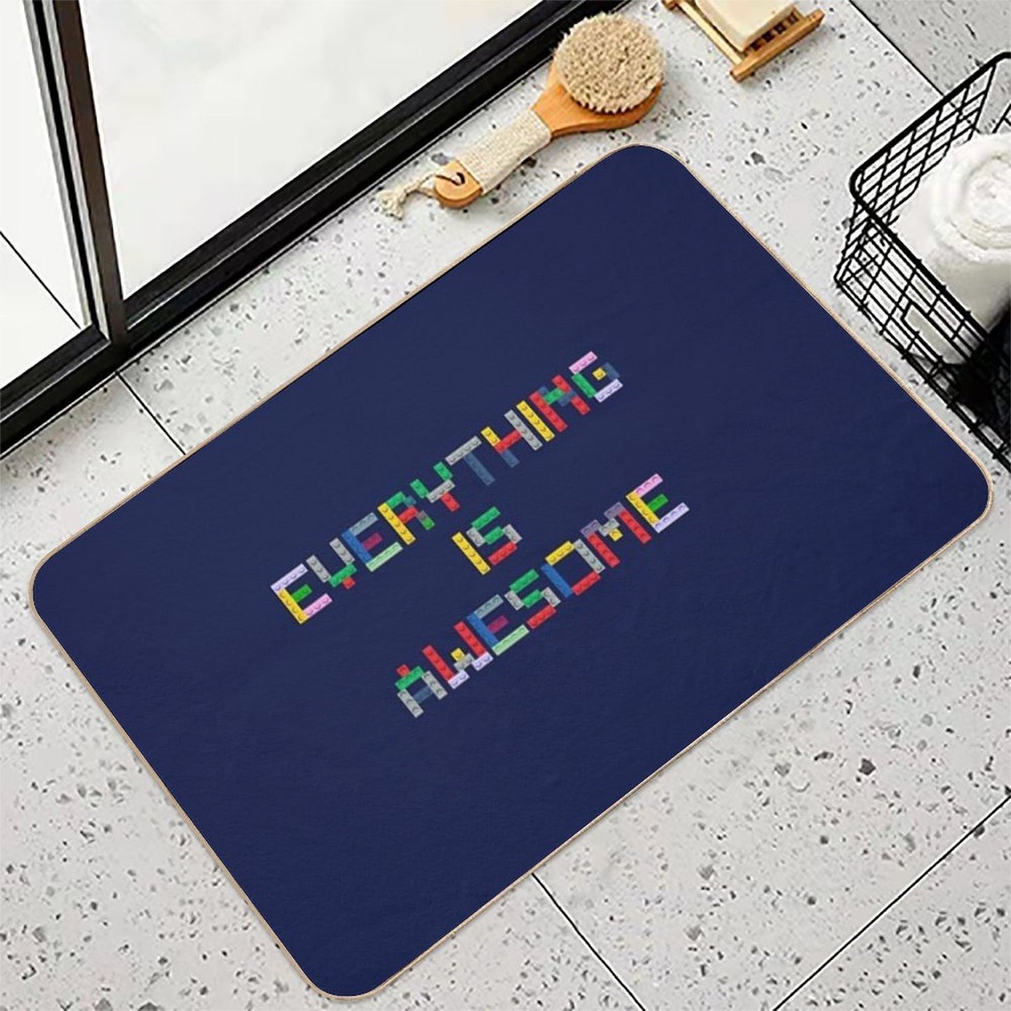 Everything Is Awesome  Anti-Trip Bath Mat